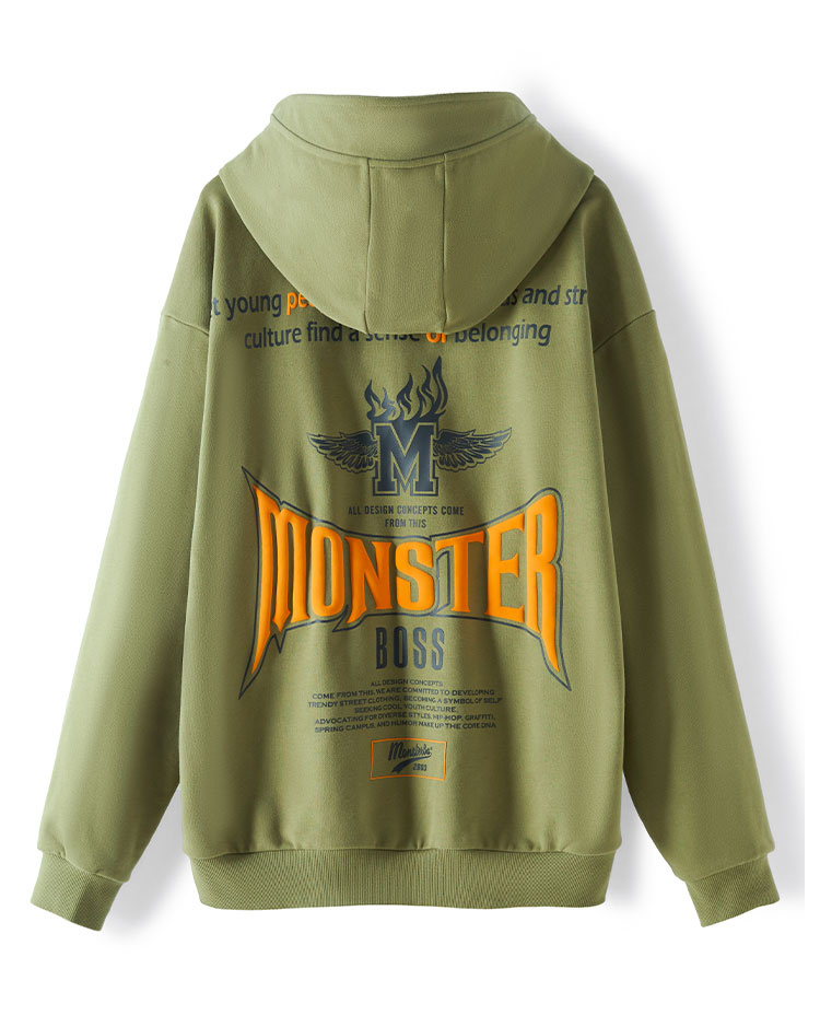 HuiliOemCottonFrench Terry Hoodies Custom Vintage Sun Faded Washed Men Oversized Fit Pullover Hoodie