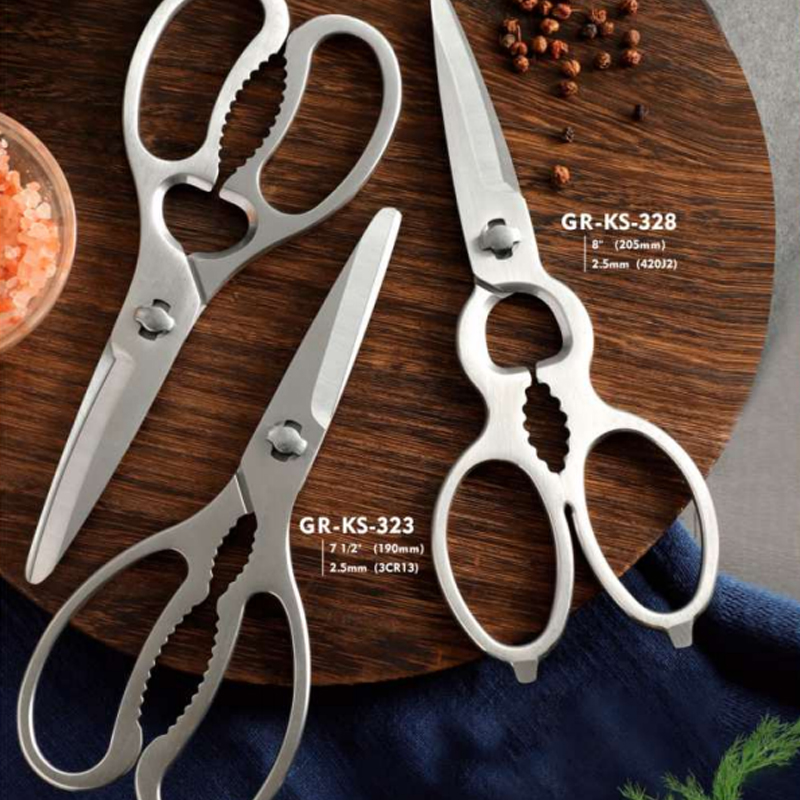 All steel kitchen scissors