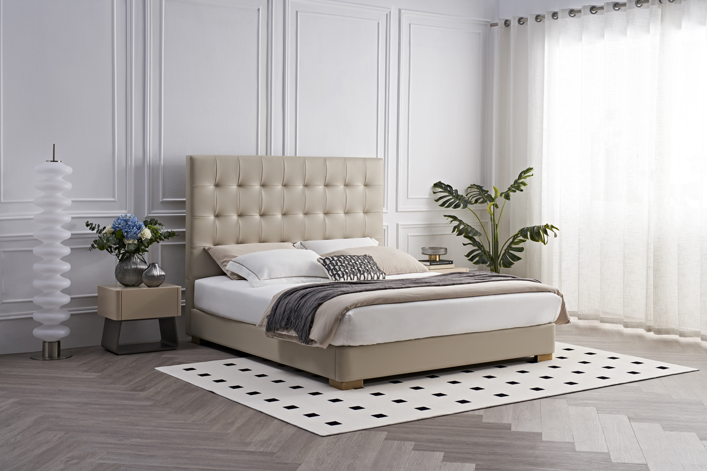 leather bed