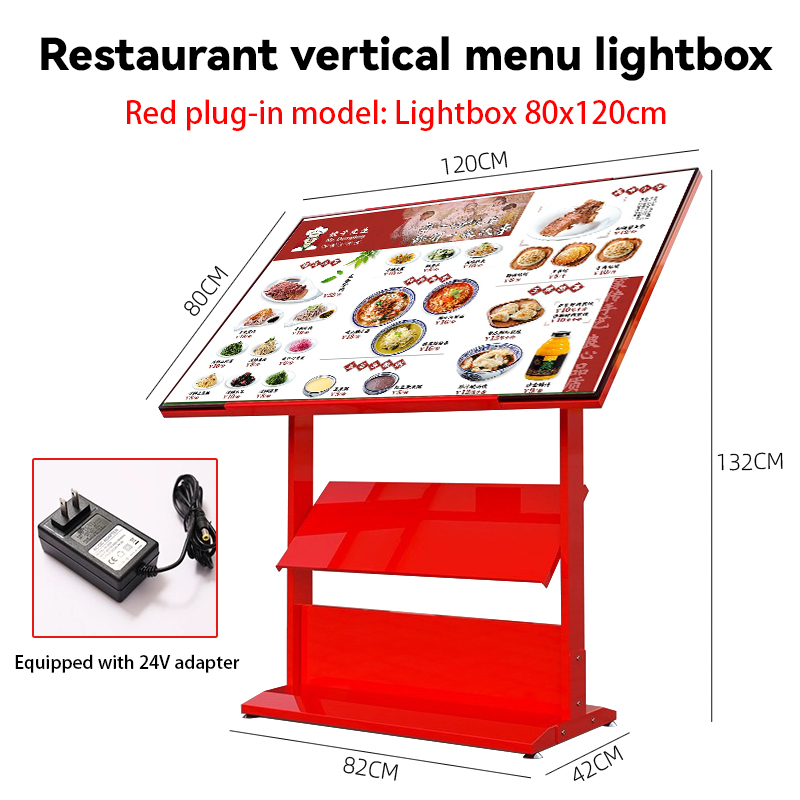 Coffee shop Accessories Bar Restaurant Fast food counter A3 order menu led display panel