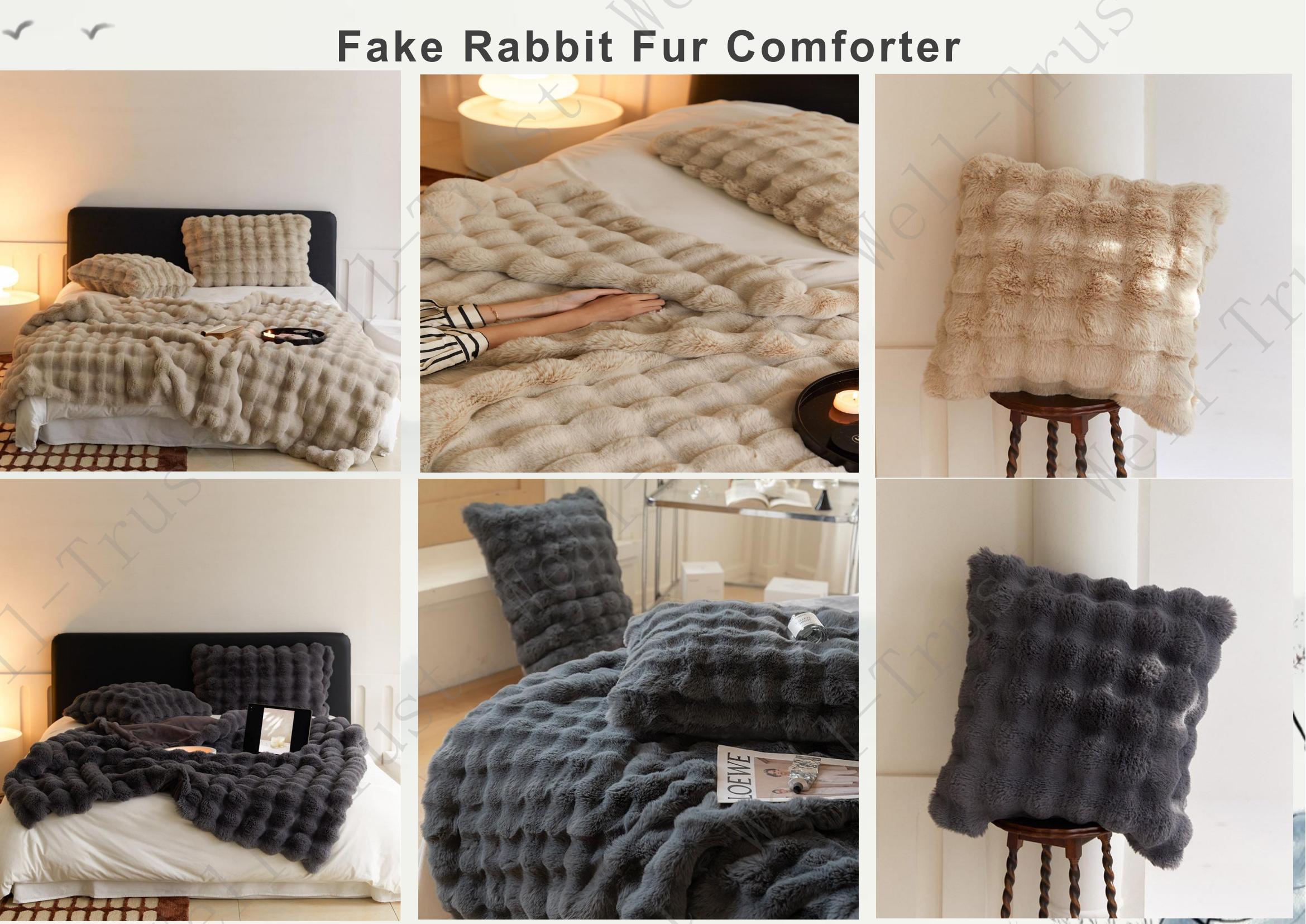 Rabbit fur Blanket