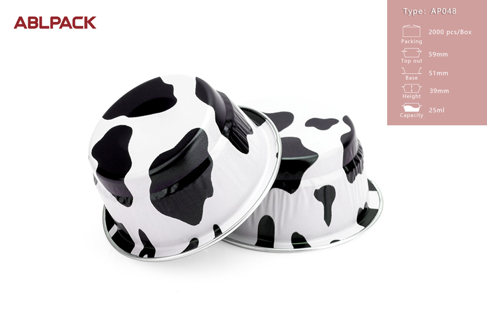 50ml Custom Container Dessert Take Away Food Container Packing Recyclable Foil Container