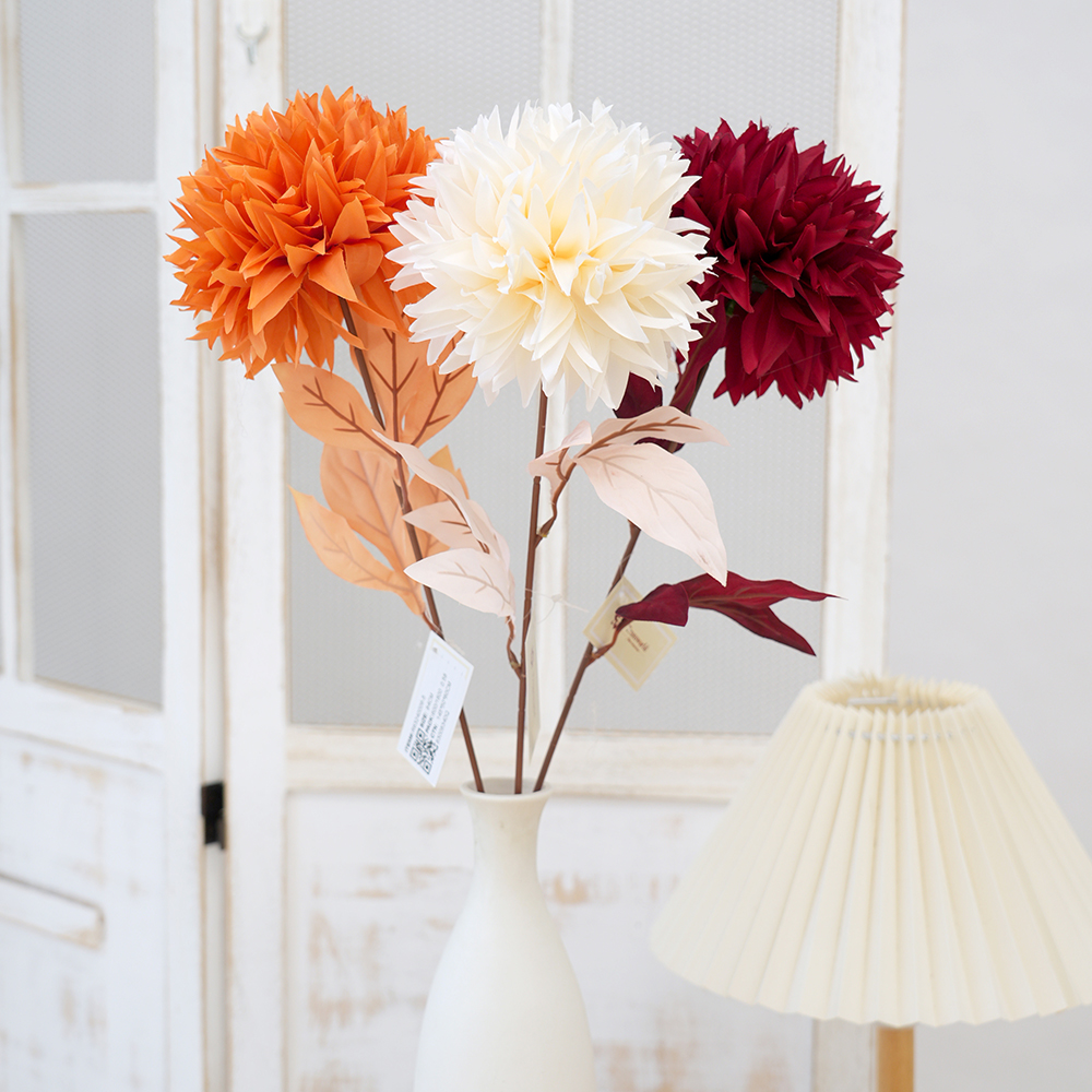 Transworld 14cm Flower-diameter Single Branch Artificial Acanthosphere Flowers For Home Decor