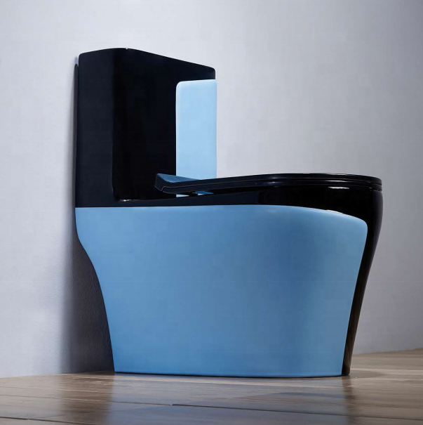 One piece toilet