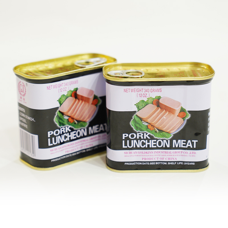 Canned pork luncheon meat