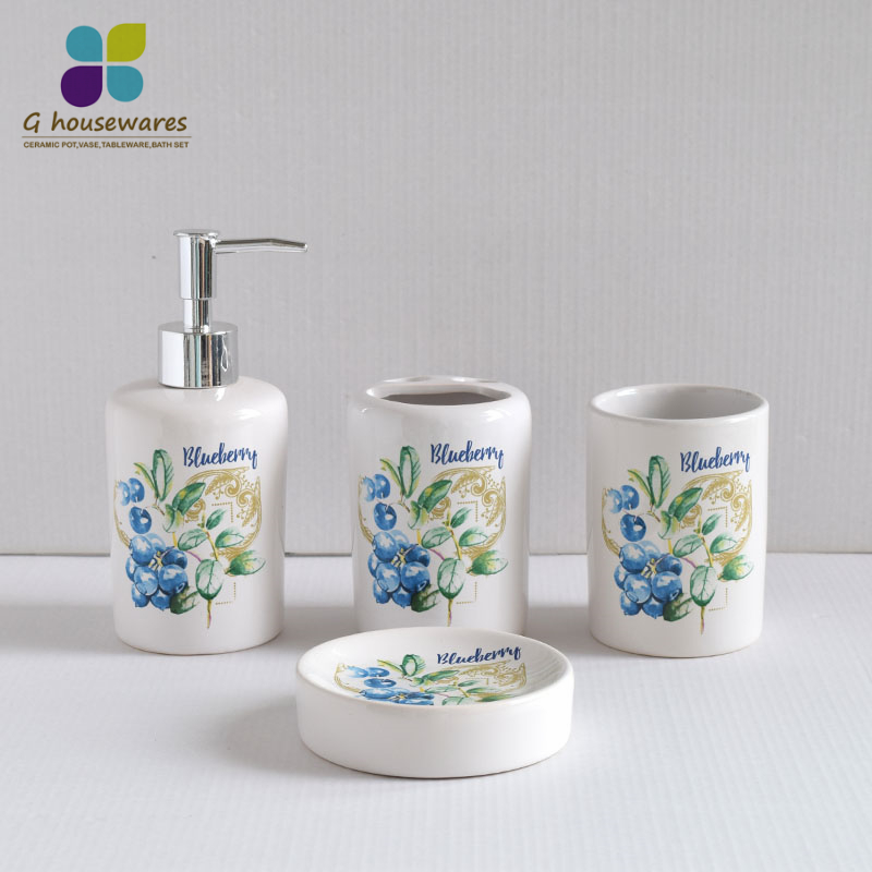 Modern and simple four-piece bathroom set
