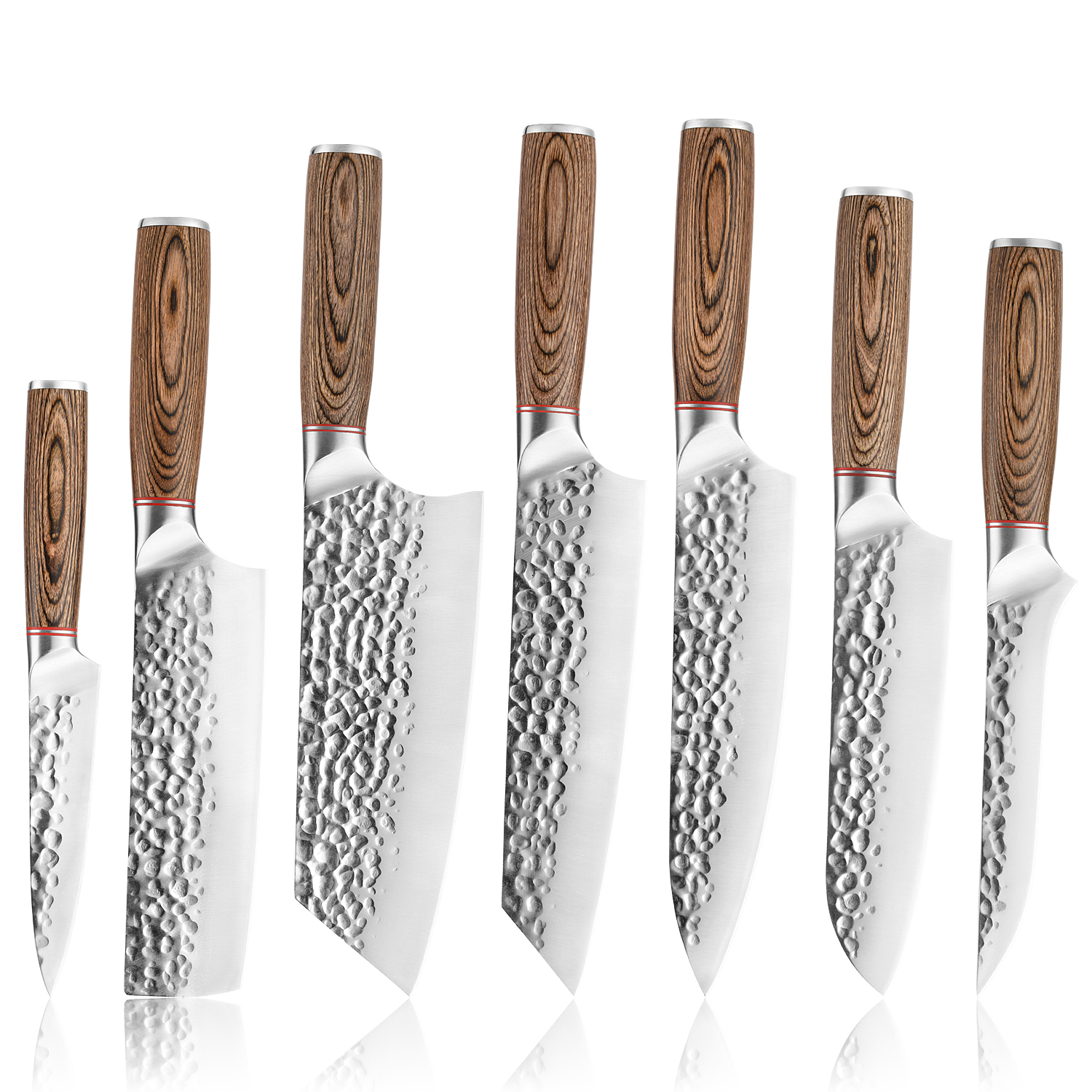 Chef knife set High Carbon Stainless Steel Kitchen Knife set With wooden handle
