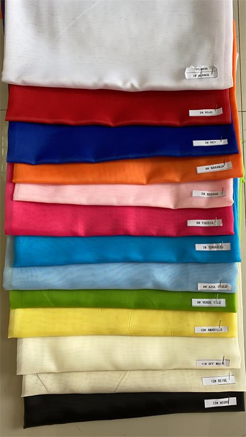 Velo swiss - 100% polyester voile plain dyed fabrics 45gsm 300cm