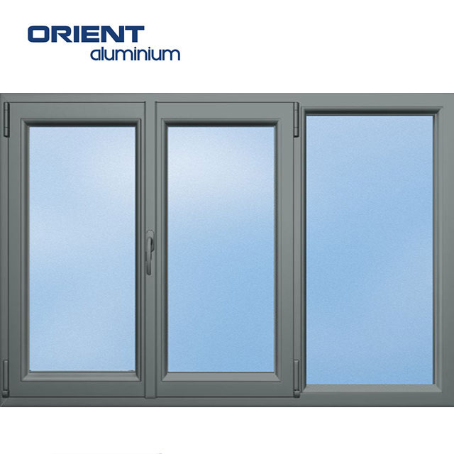 Thai popular custom East Aluminum wood grain aluminum window 8mm insulated glass