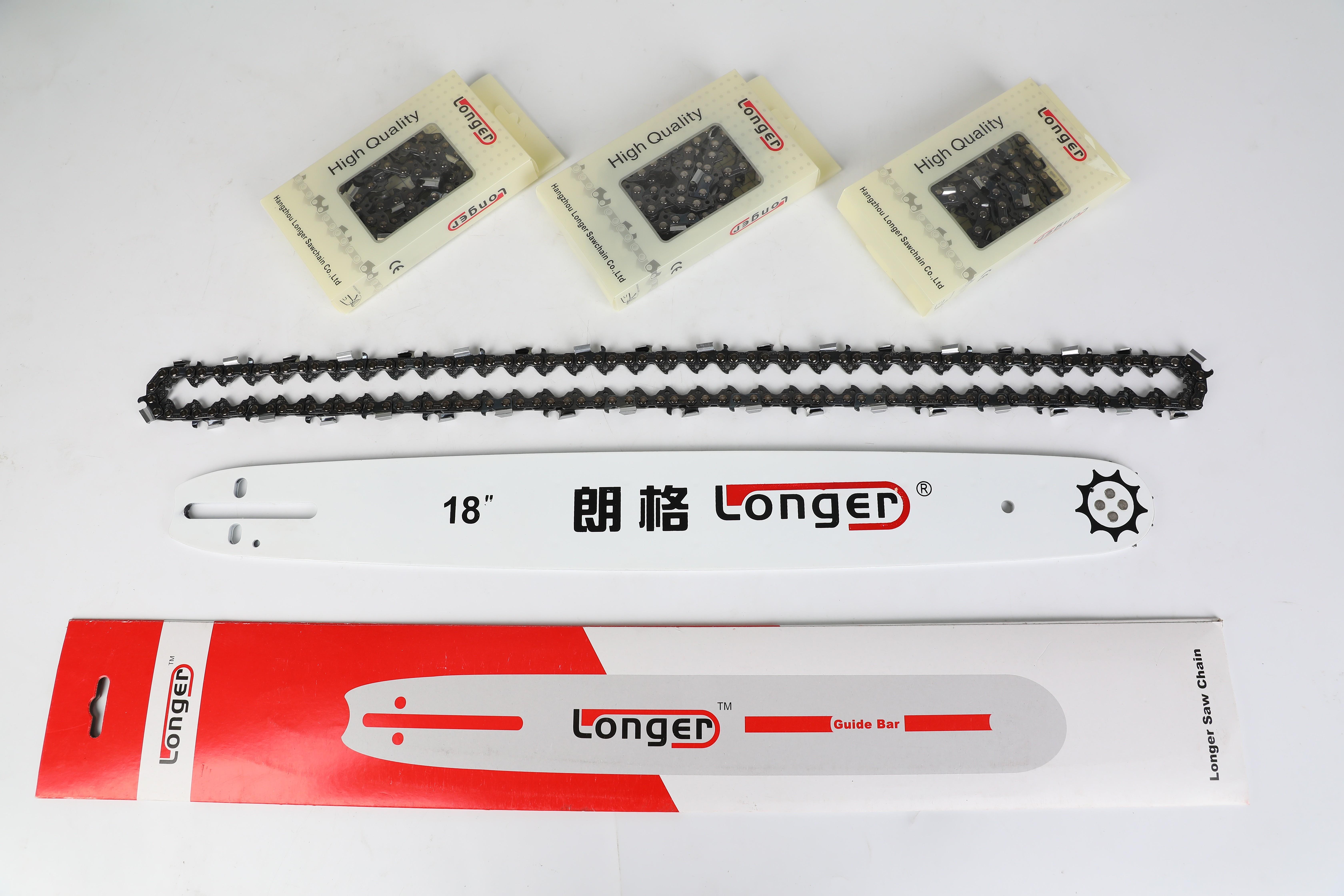 Longer chainsaw parts