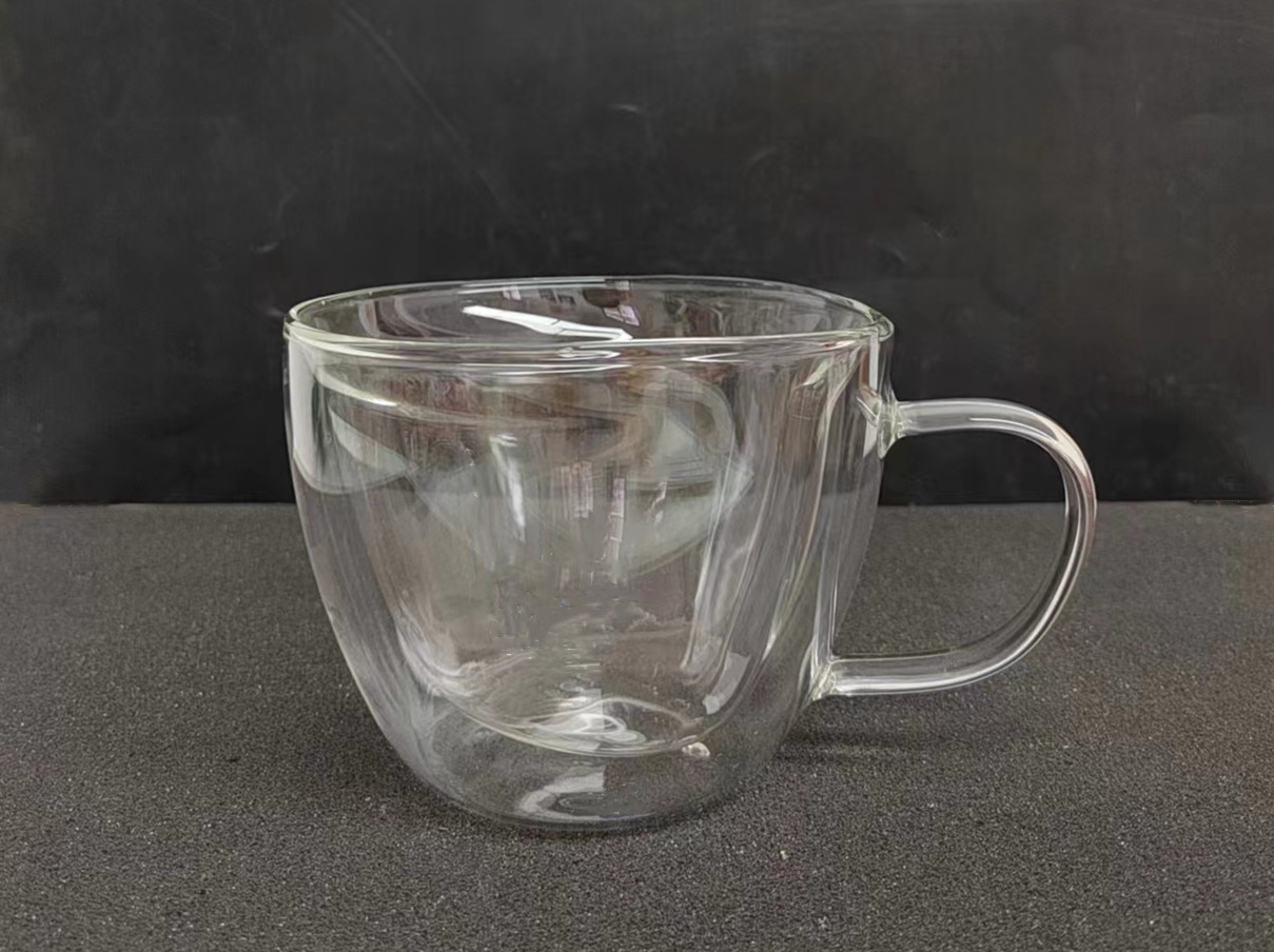 High borosilicate double wall glass