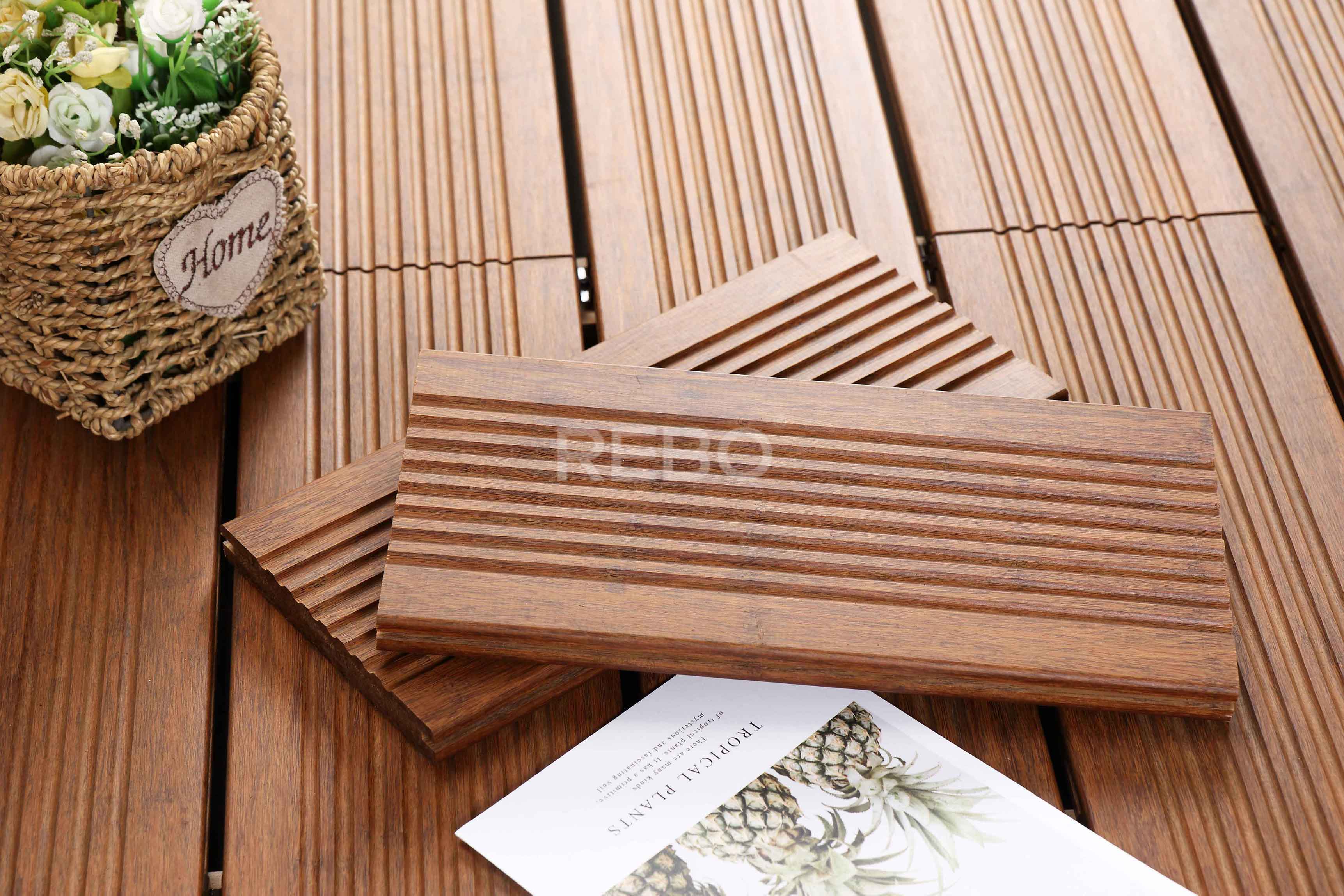 bamboo decking , wall cladding