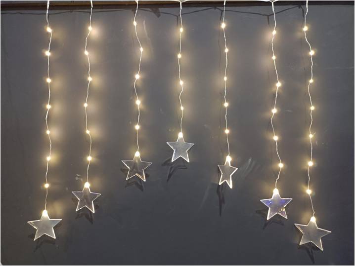 LED Curtain Lights With Star