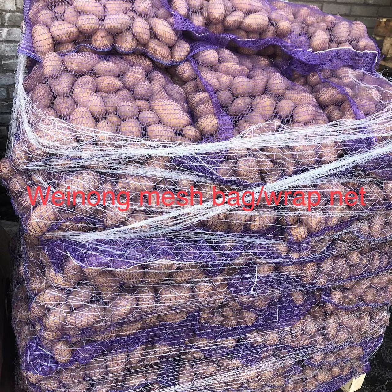 Weinong mesh bag for fruits and vegetable packing