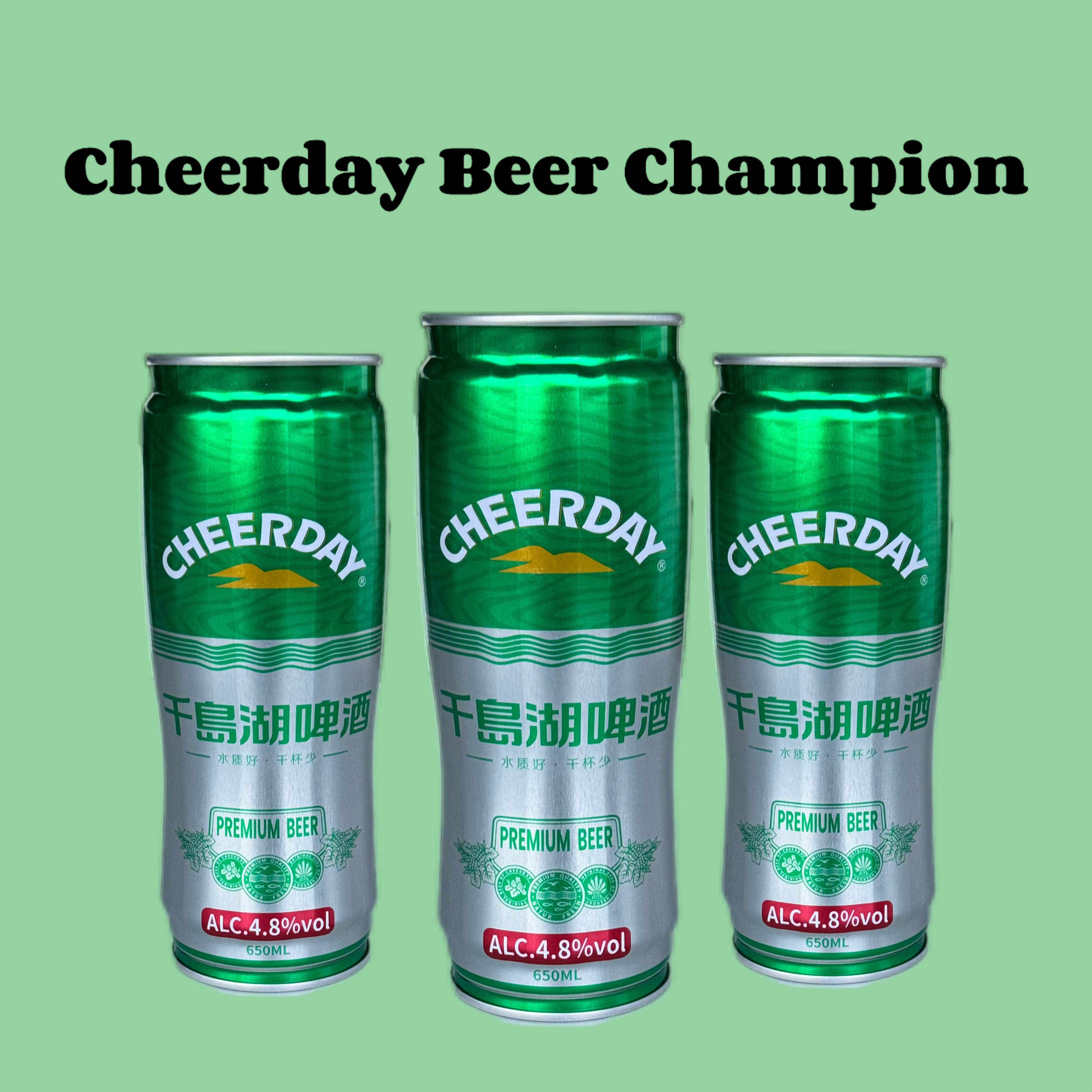 Cheerday Premium 650ml Abv 5% Canned Lager Beer