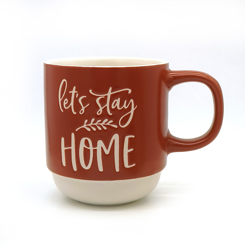Ceramic cup Nordic style solid color mug INS breakfast cup coffee cup can print logo