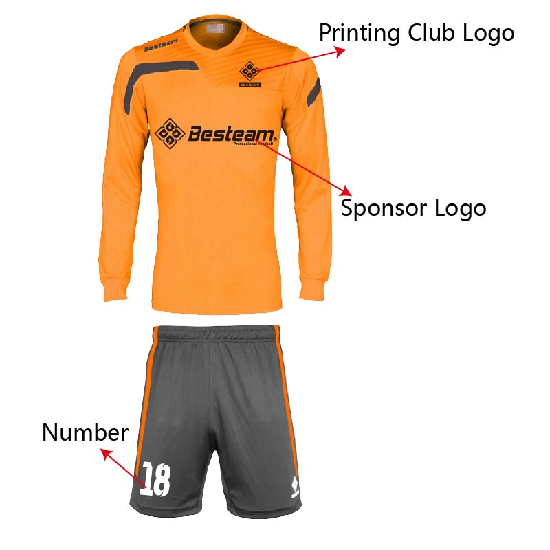 Long-sleeved Soccer Uniform Set