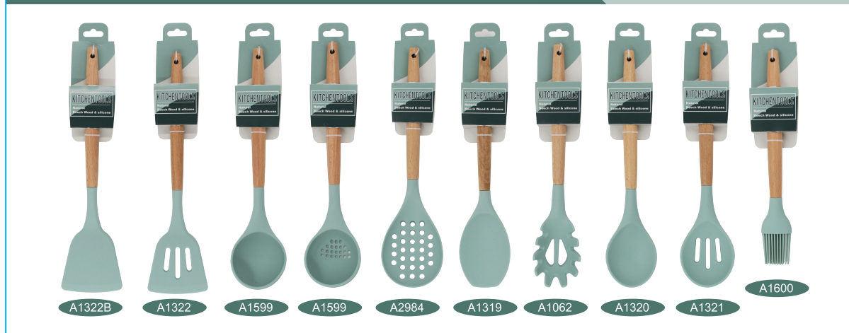 Silicone kitchen tool set