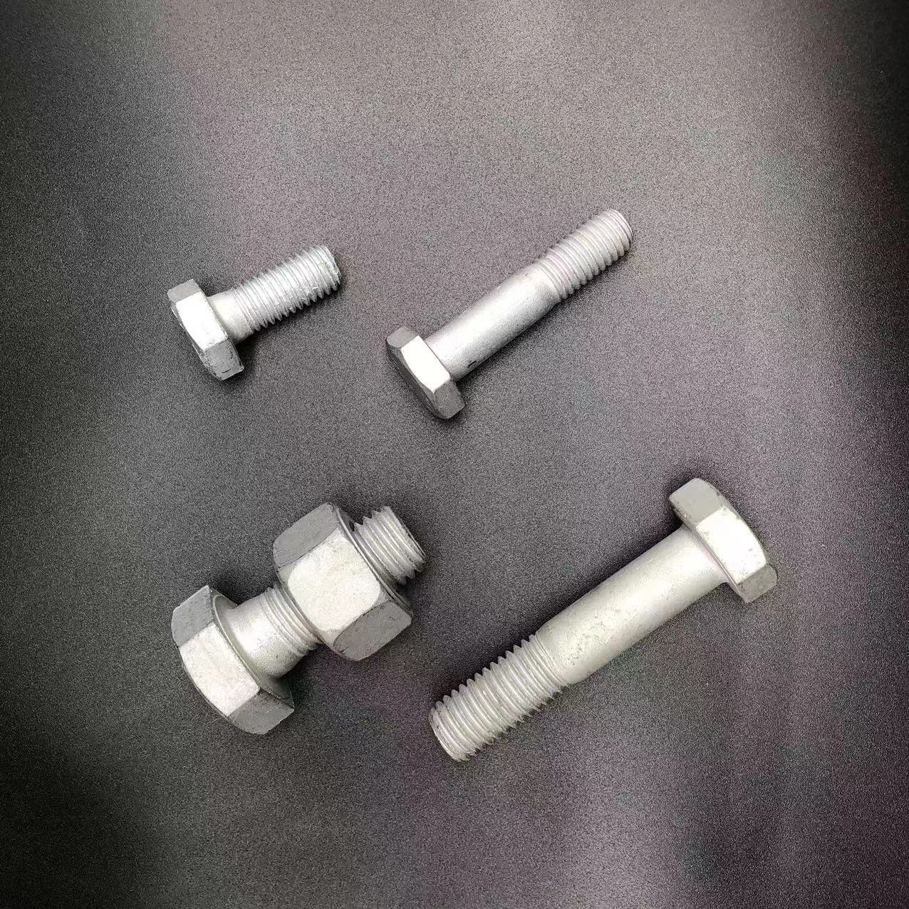 ASTM A325 High Strength Heavy Hex Structural Bolts Hot Dipped Galvanized/ Black