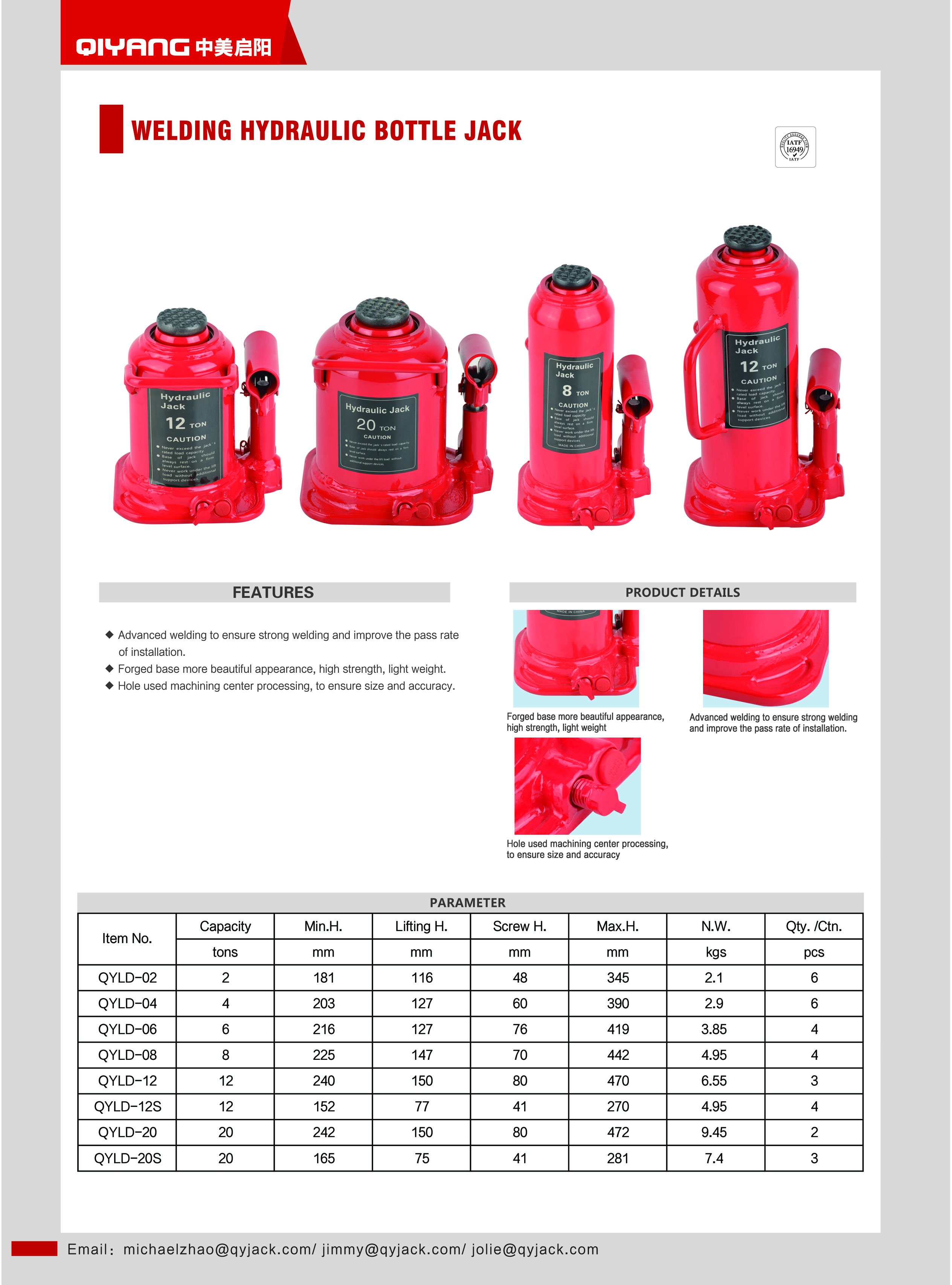 SHANDONG QIYANG HYDRAULIC TECHNOLOGY CO., LTD – tornillo de acero 1