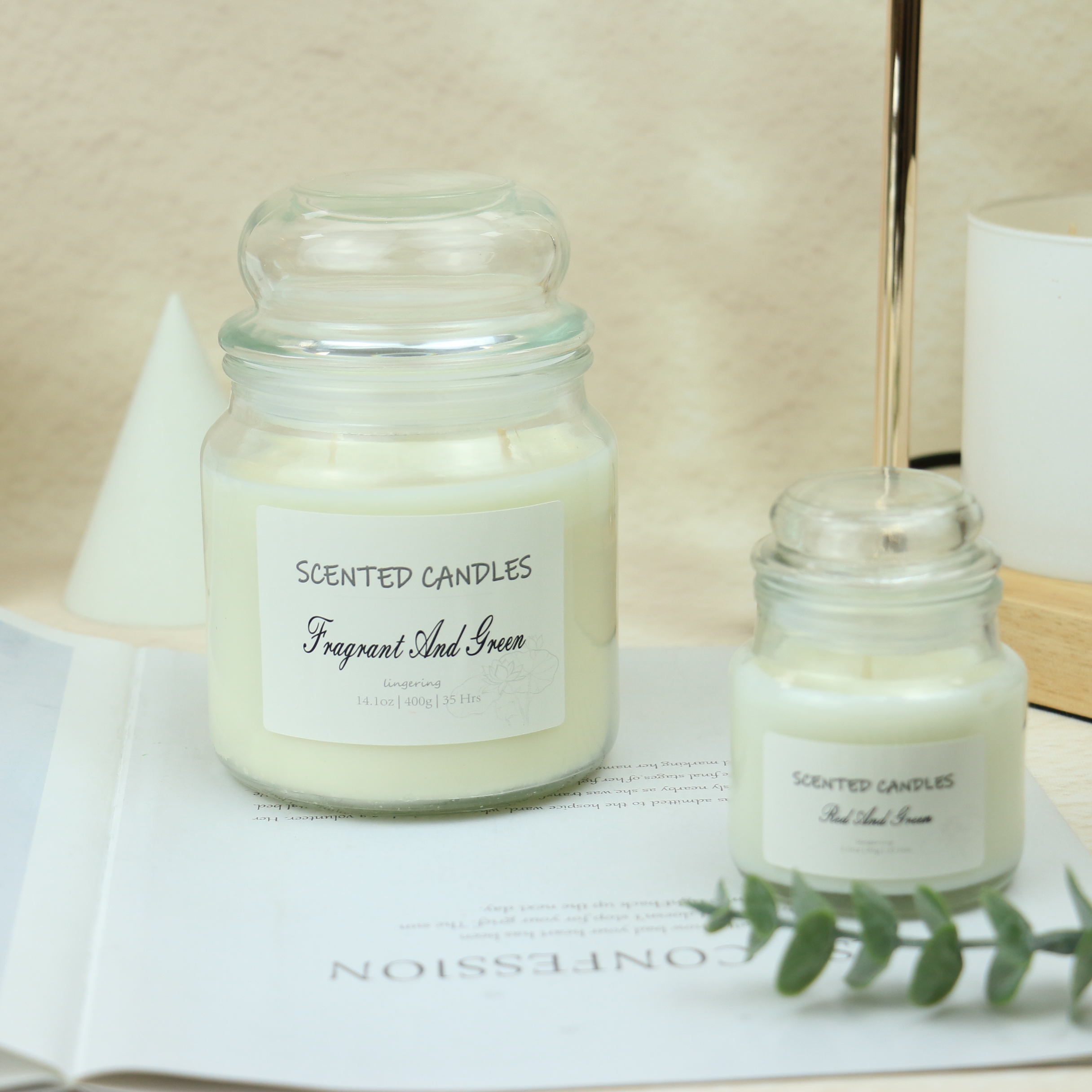 Romantic Votive Bottle Exclusive Celebration Celebrating the holiday with scented glass candles