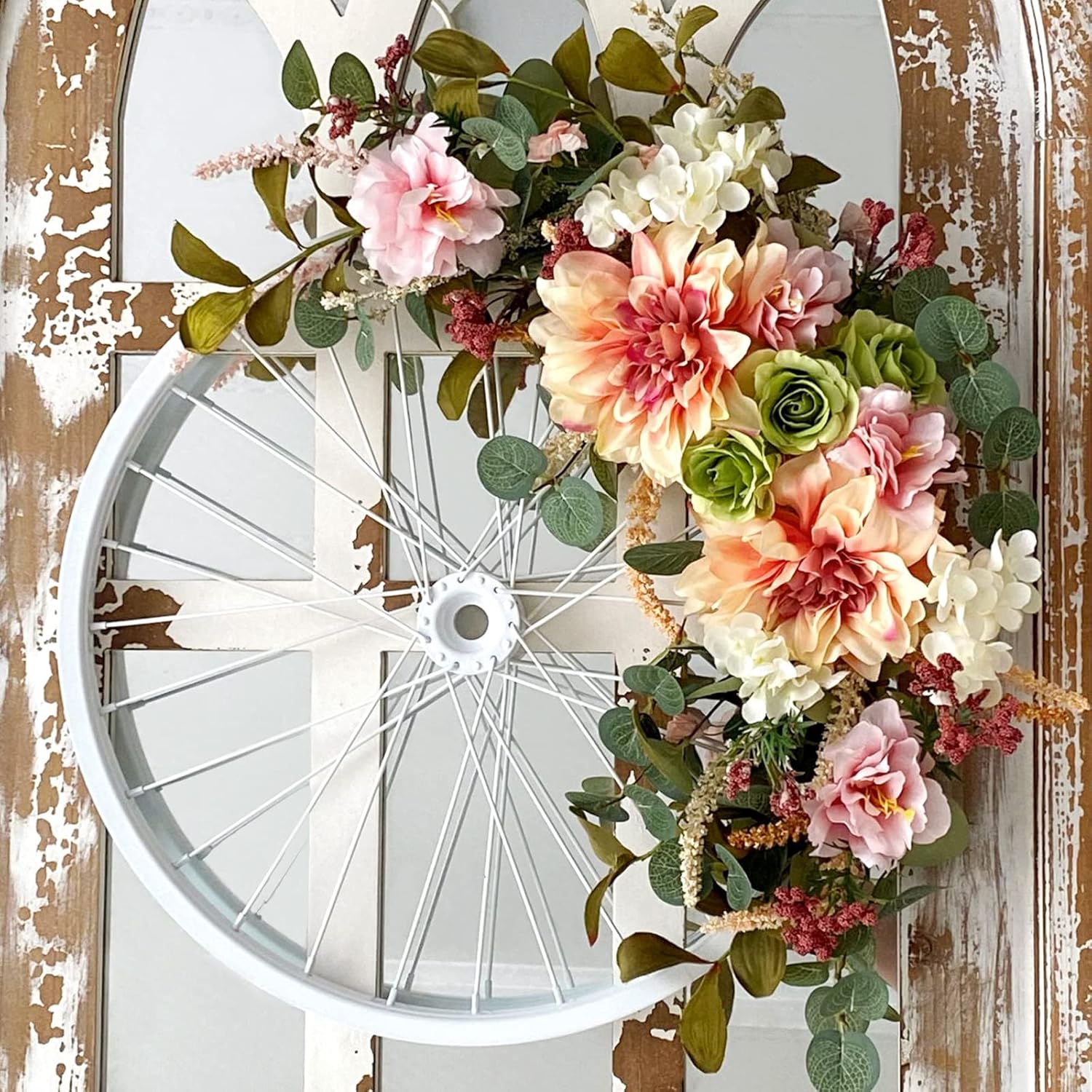 Dahlia Flower Wreath