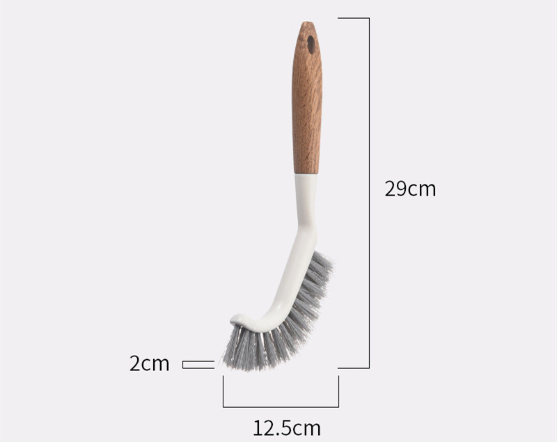 wood handle cleaning brush