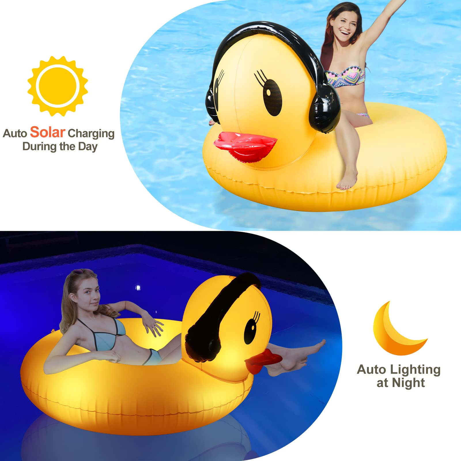 Solar Duck Swimming Ring