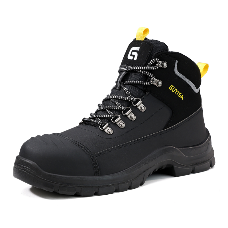 Smash-proof puncture-proof steel toe safety boots