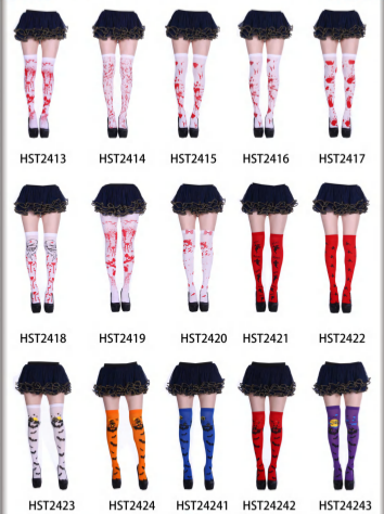 Halloween Thigh High Long Stockings Over Knee Socks for Women Girls
