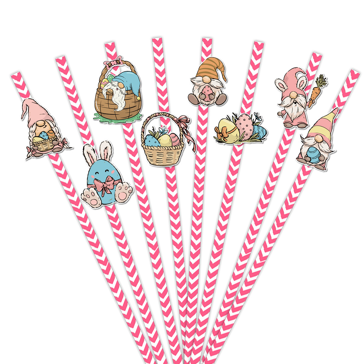 Easter Party Disposable Straws