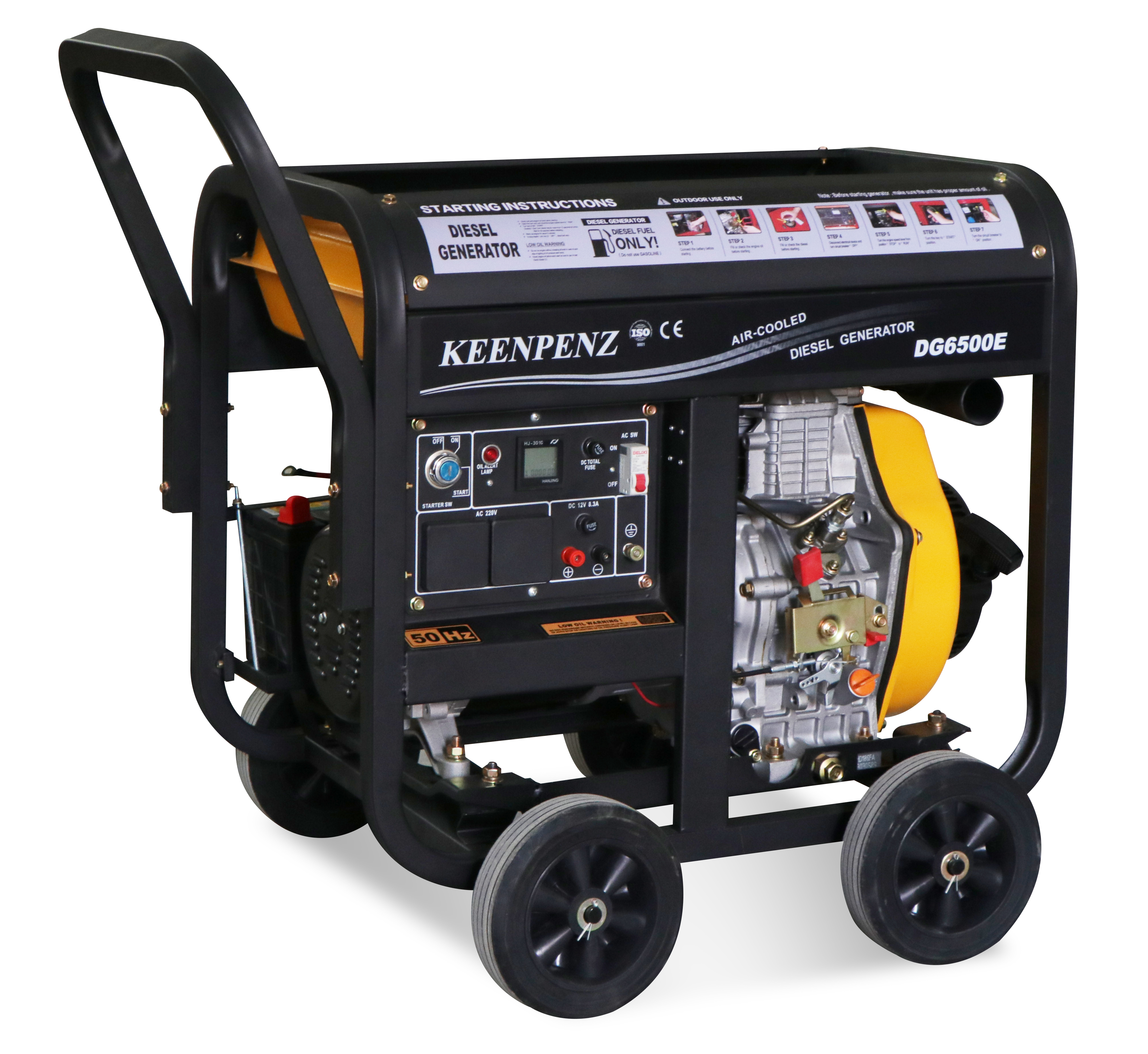 5kw 6kw 220v generator open frame for home hotel camping
