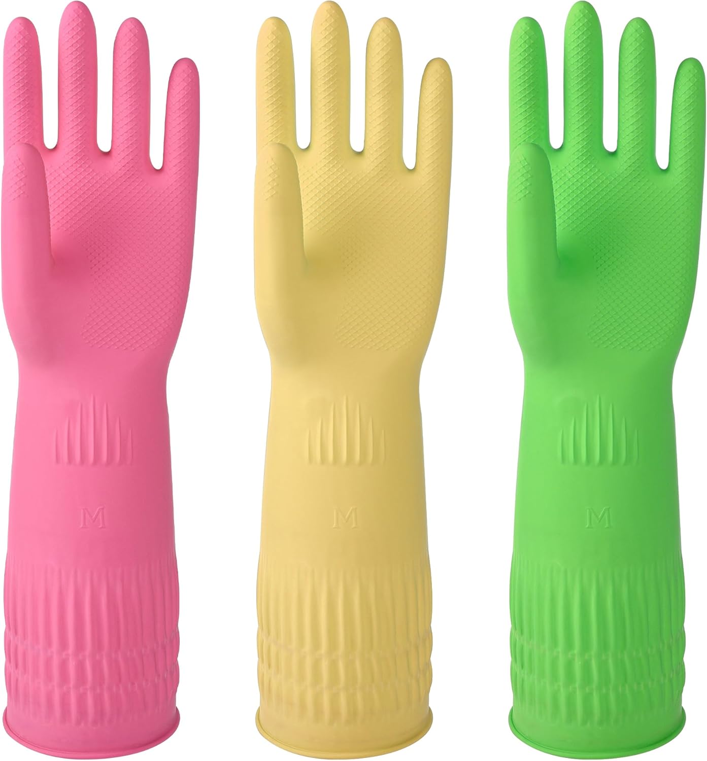 Reusable Waterproof Household Dishwashing Cleaning Rubber Gloves