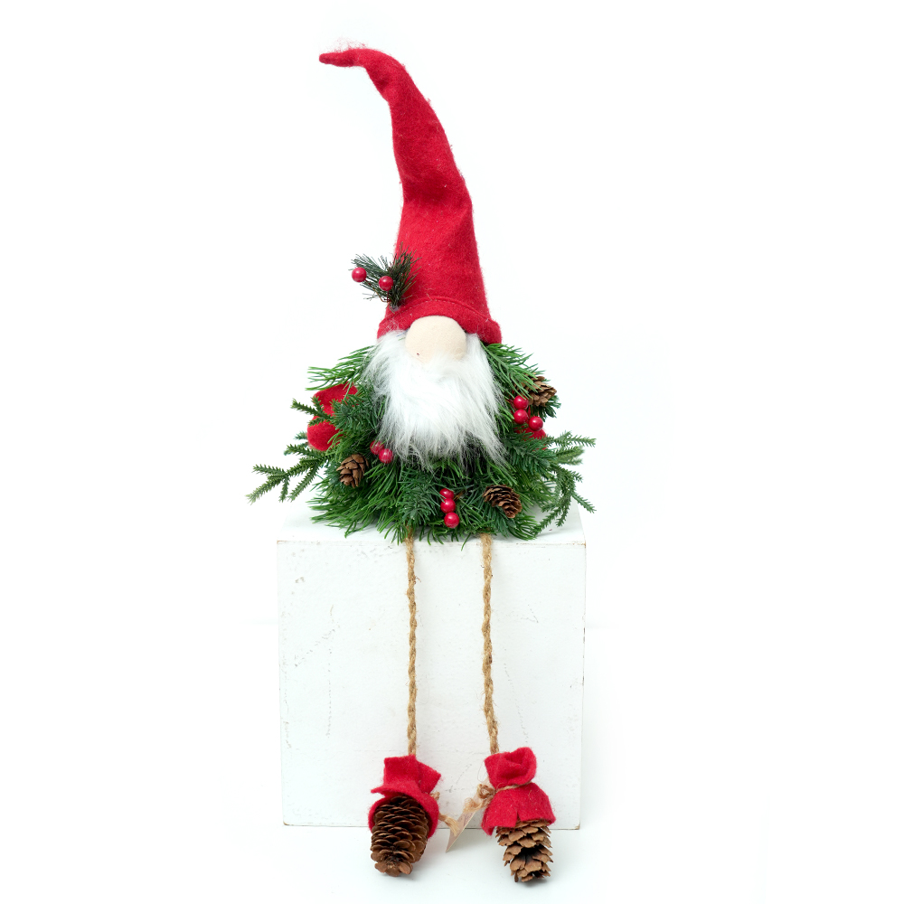 Transworld Christmas Faceless Gnome Long Leg Elf Xmas Dolls For Christmas Decorations