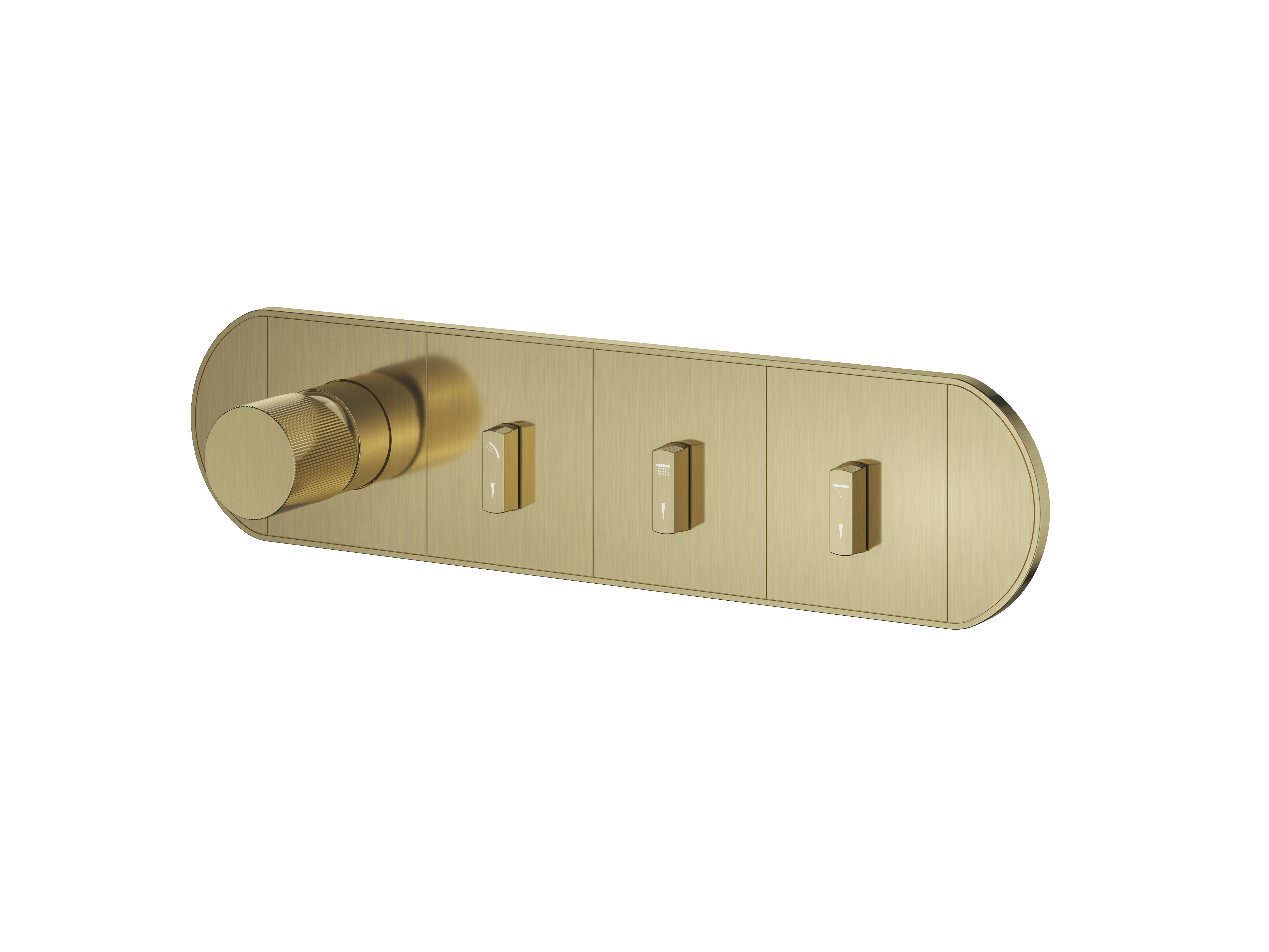 FLOVA Single lever concealed 5-way bath/shower mixer with 3 GoSlide controllers