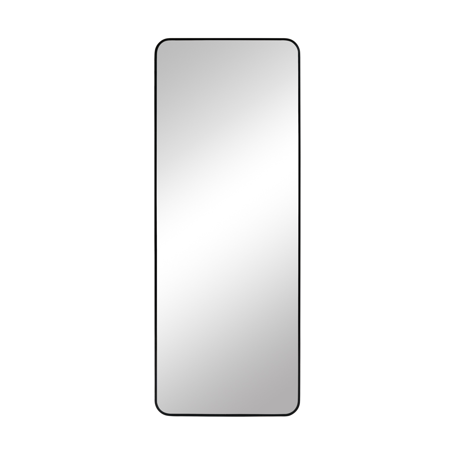 Elegant Black Framed Decorative Large Aluminum Floor Mirror For Living Room Interior Decoration