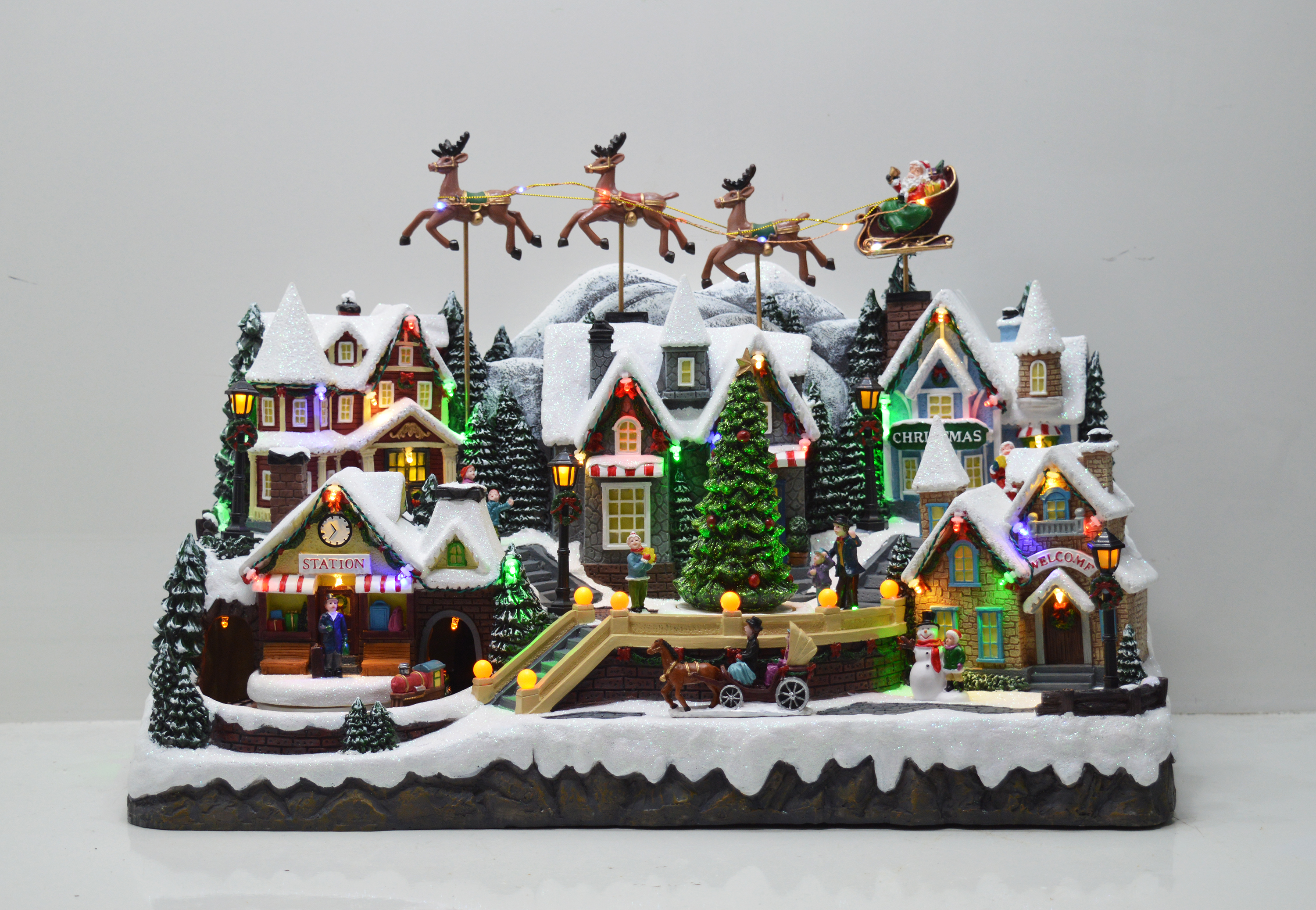 Christmas village scene