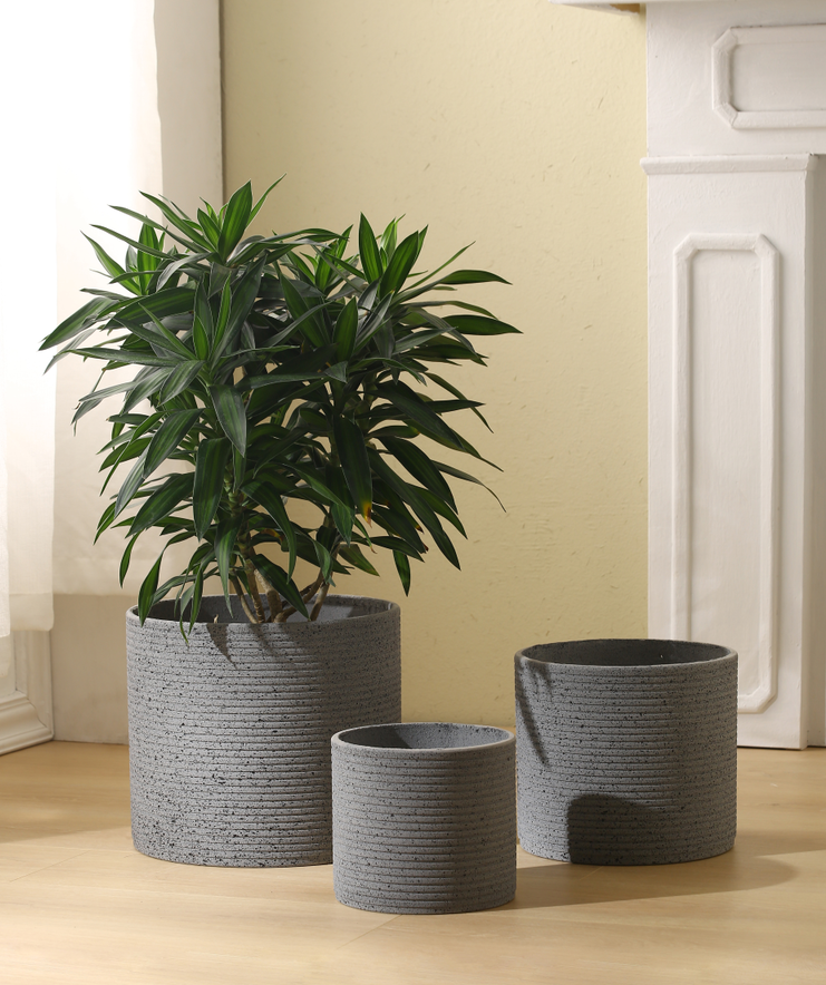 cement flower pot