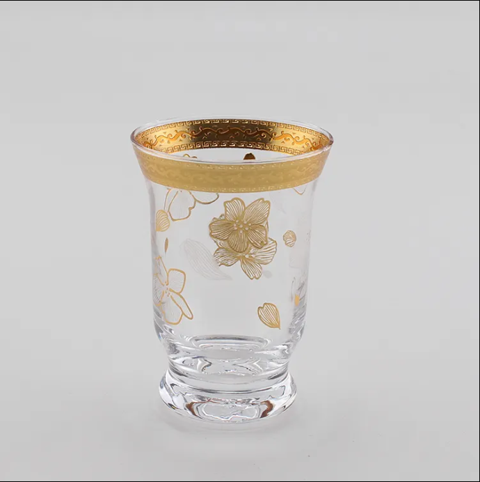 Wholesale coffee set Drinkware Turkish Tea Cups With Saucers No Handle Tea Cup Sets