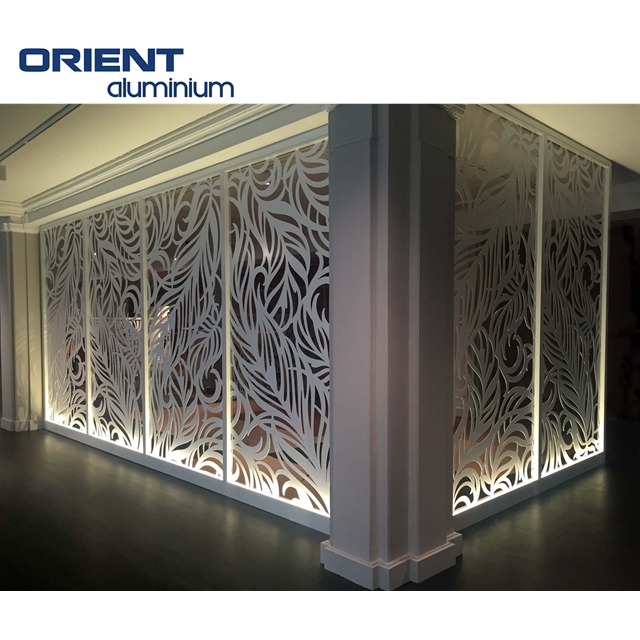Aluminium Laser Cut Screen Custom Outdoor Indoor Provacy Divider Screen
