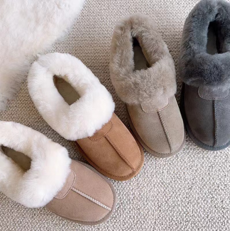 Sheepskin snow boots