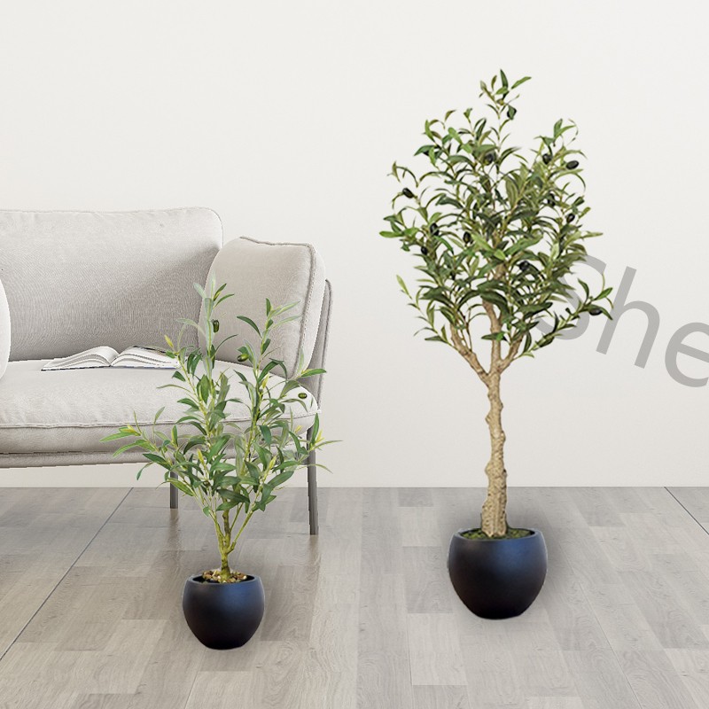 JIYUAN Artificial Oliver Tree for Outdoor and Indoor