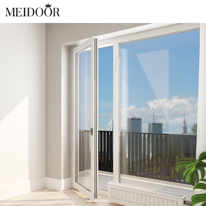 NFRC NOA AS2047 Cheap Price French Patio doors Aluminium Frame Double Glass Exterior Aluminum door
