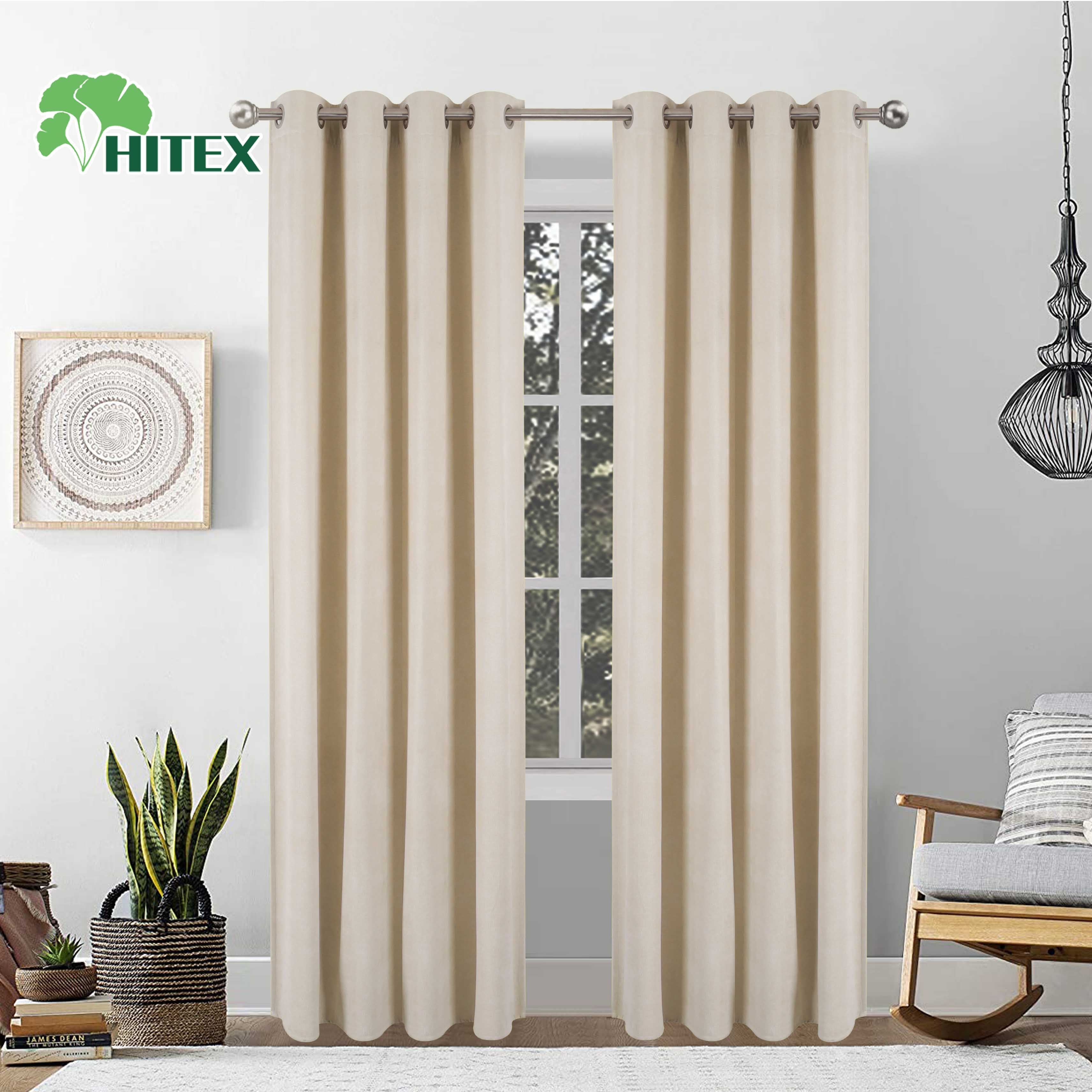 solid velvet curtain