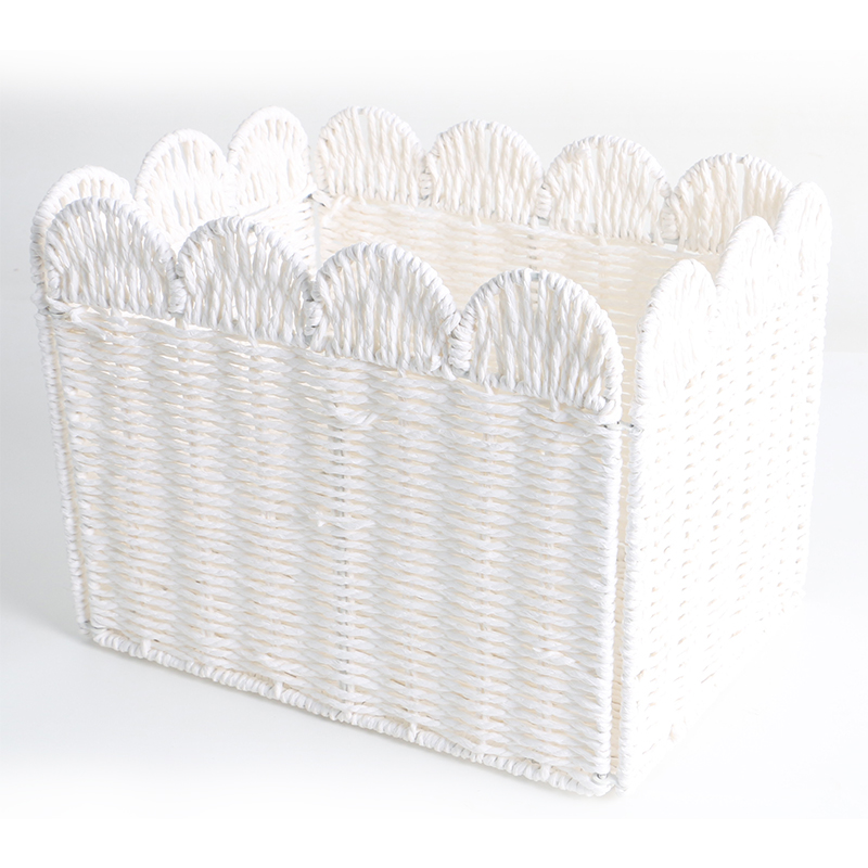 Paper rope storage basket