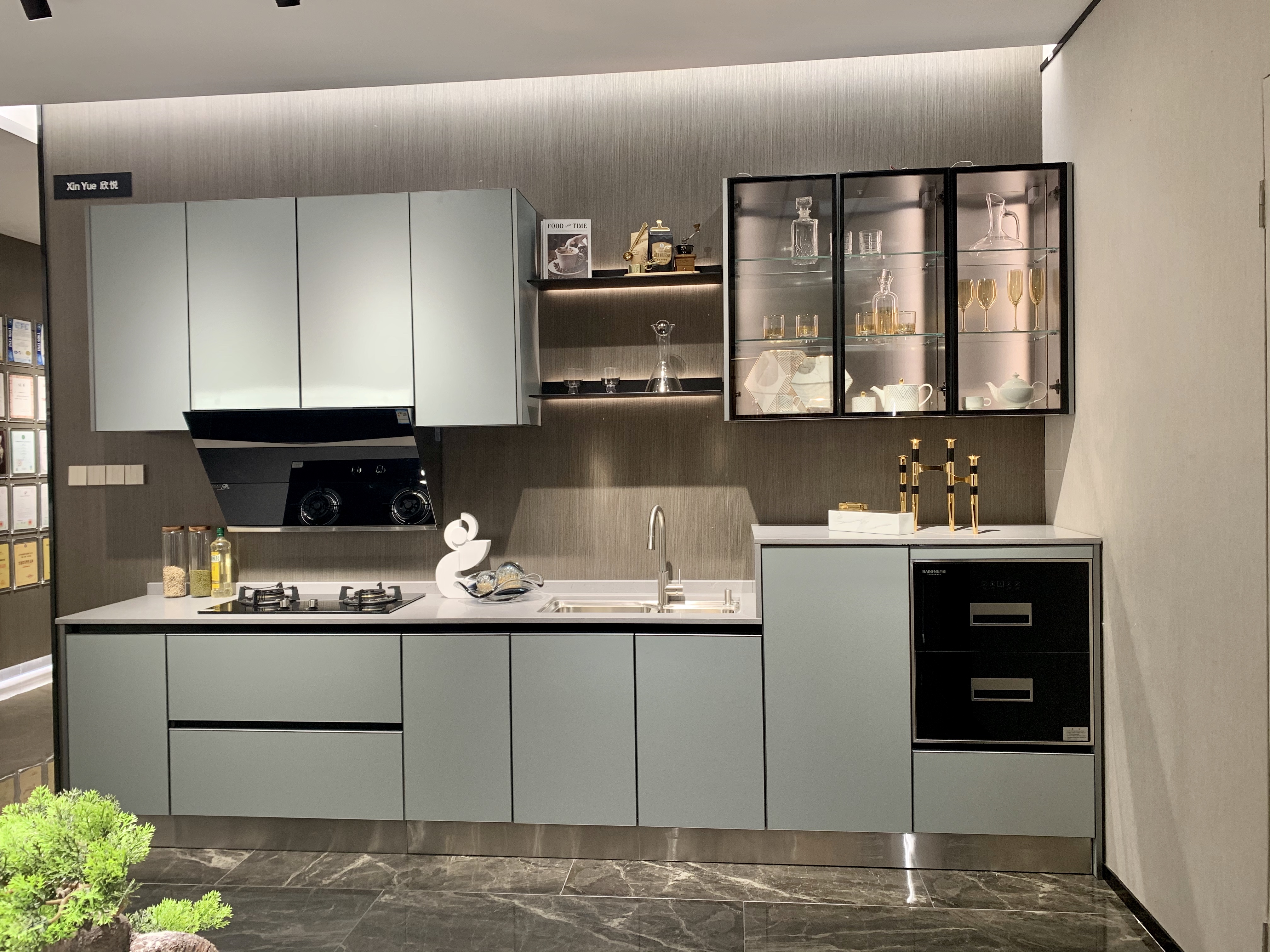 Stainless steel kitchen cabinet