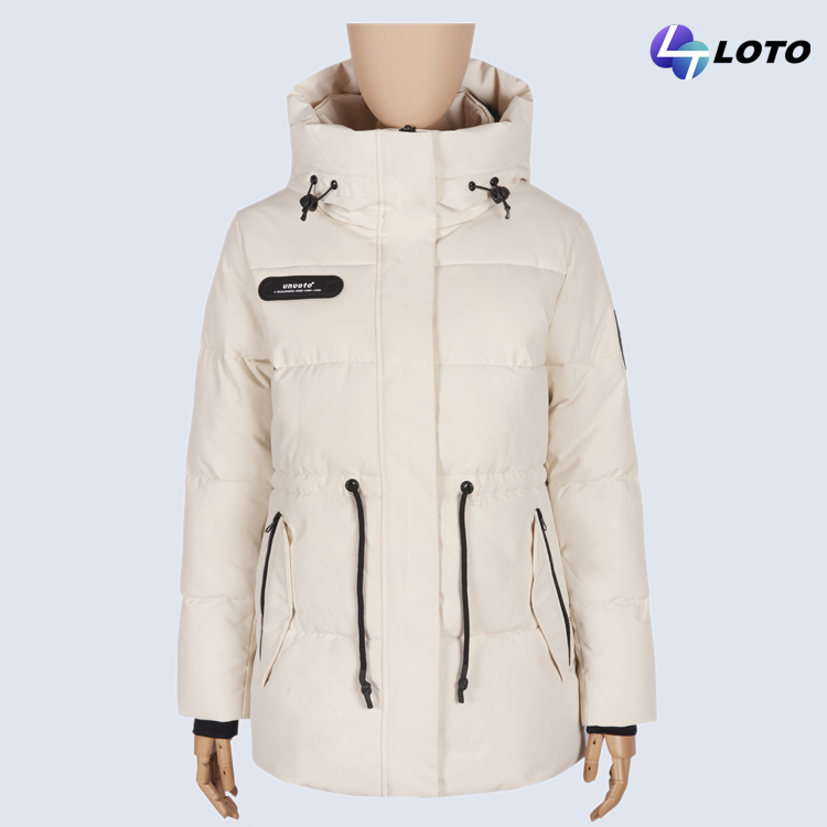 Ladies Puffer Jacket With Hood