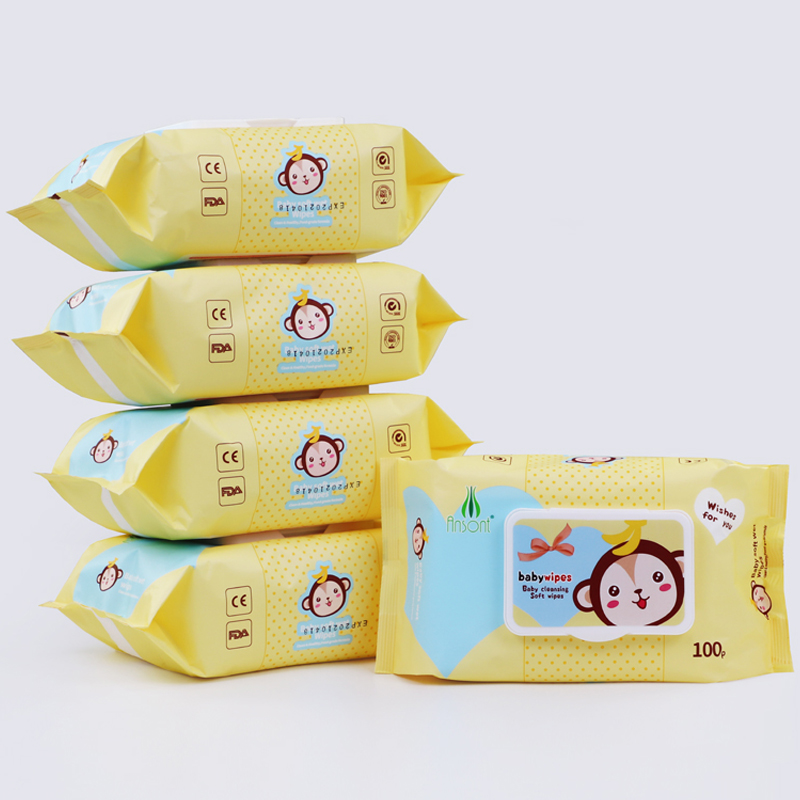 LYD customize alcohol free unscented biodegradable baby wipes