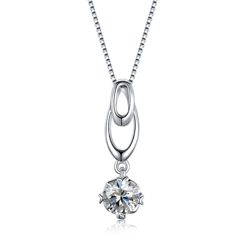 925 sterling silver accessories necklaces luxury zirconia sterling silver pendant necklace
