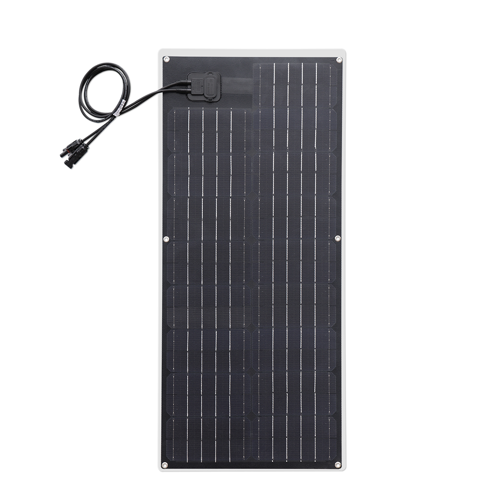Solarparts Flexible Solar Panel 18.7V 50W 830*370*4mm ETFE with junction box and 0.9M cable